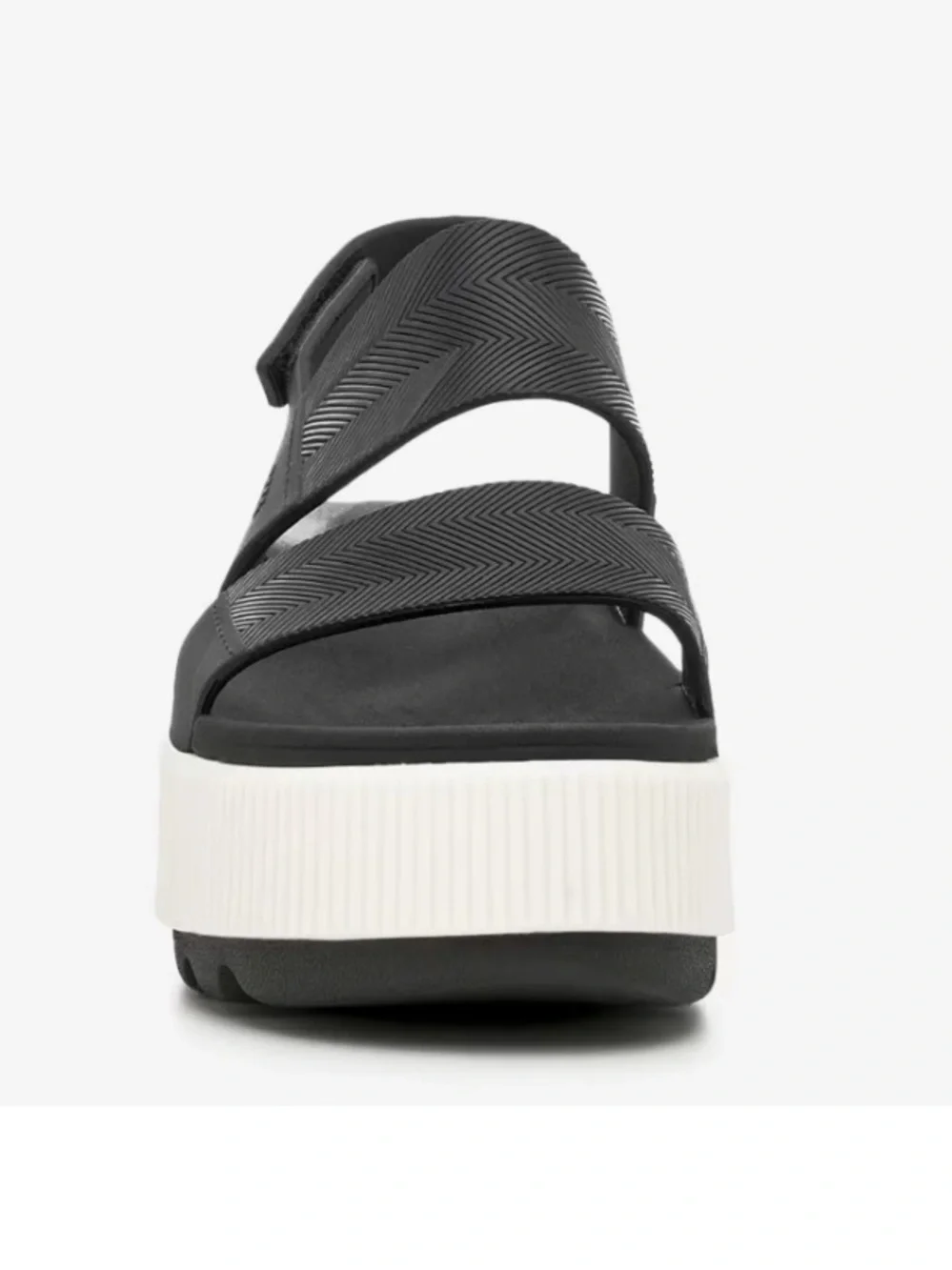 Reef Water Vista Higher Platform Sandal - Black/White - Size 9